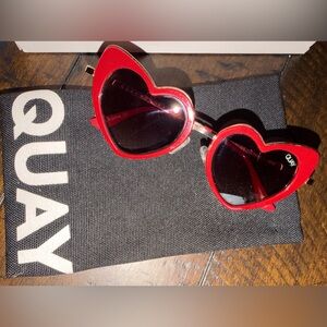 Quay Australia Red Heart ❤️ Sunglasses